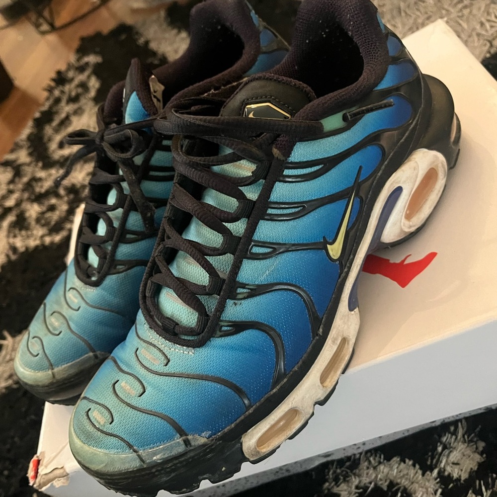Kids Blue and Black Sneakers